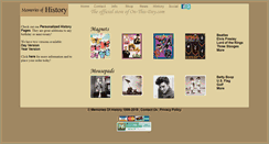 Desktop Screenshot of memoriesofhistory.com